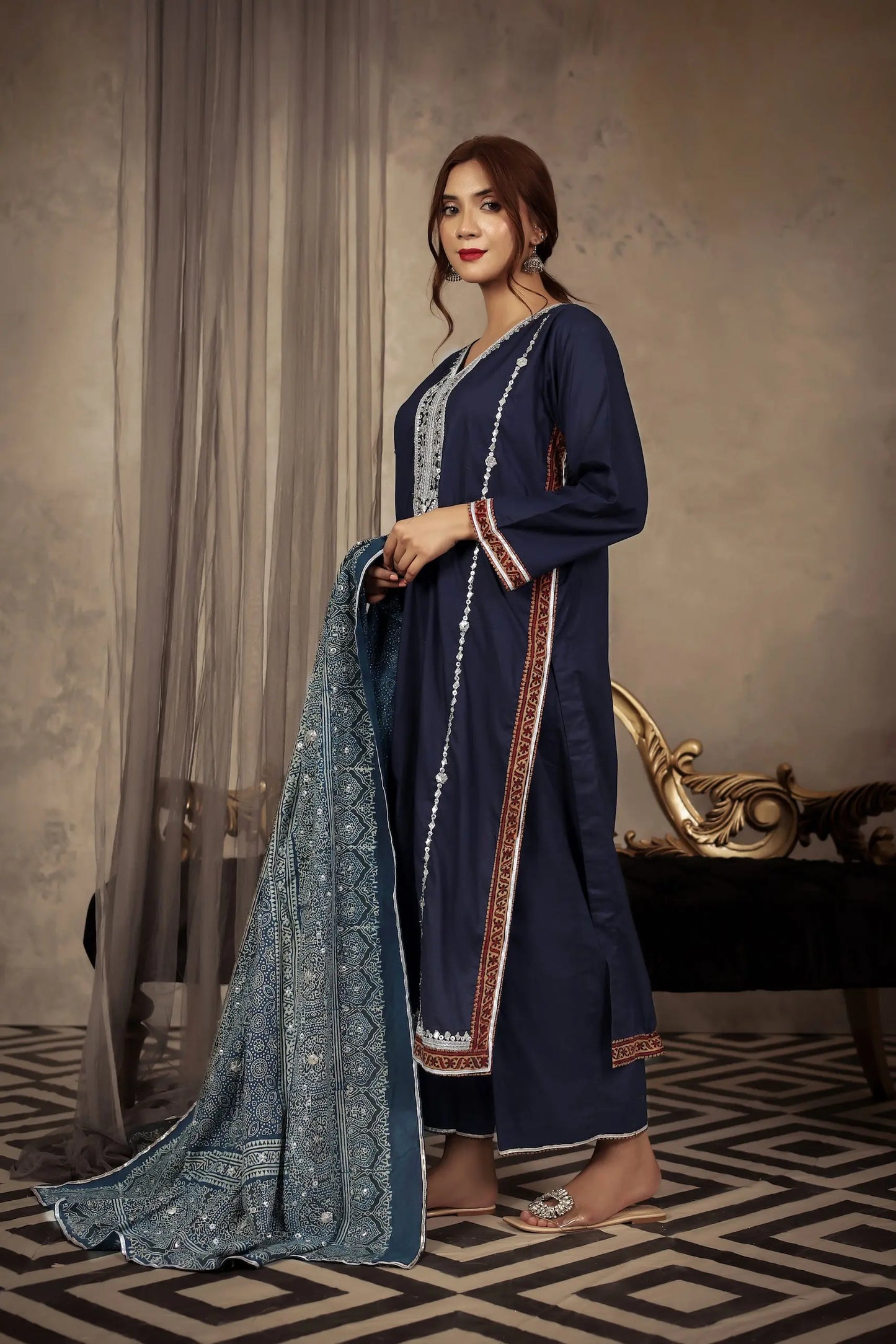 Tara 3 piece Tailored Set - StudioTehseen