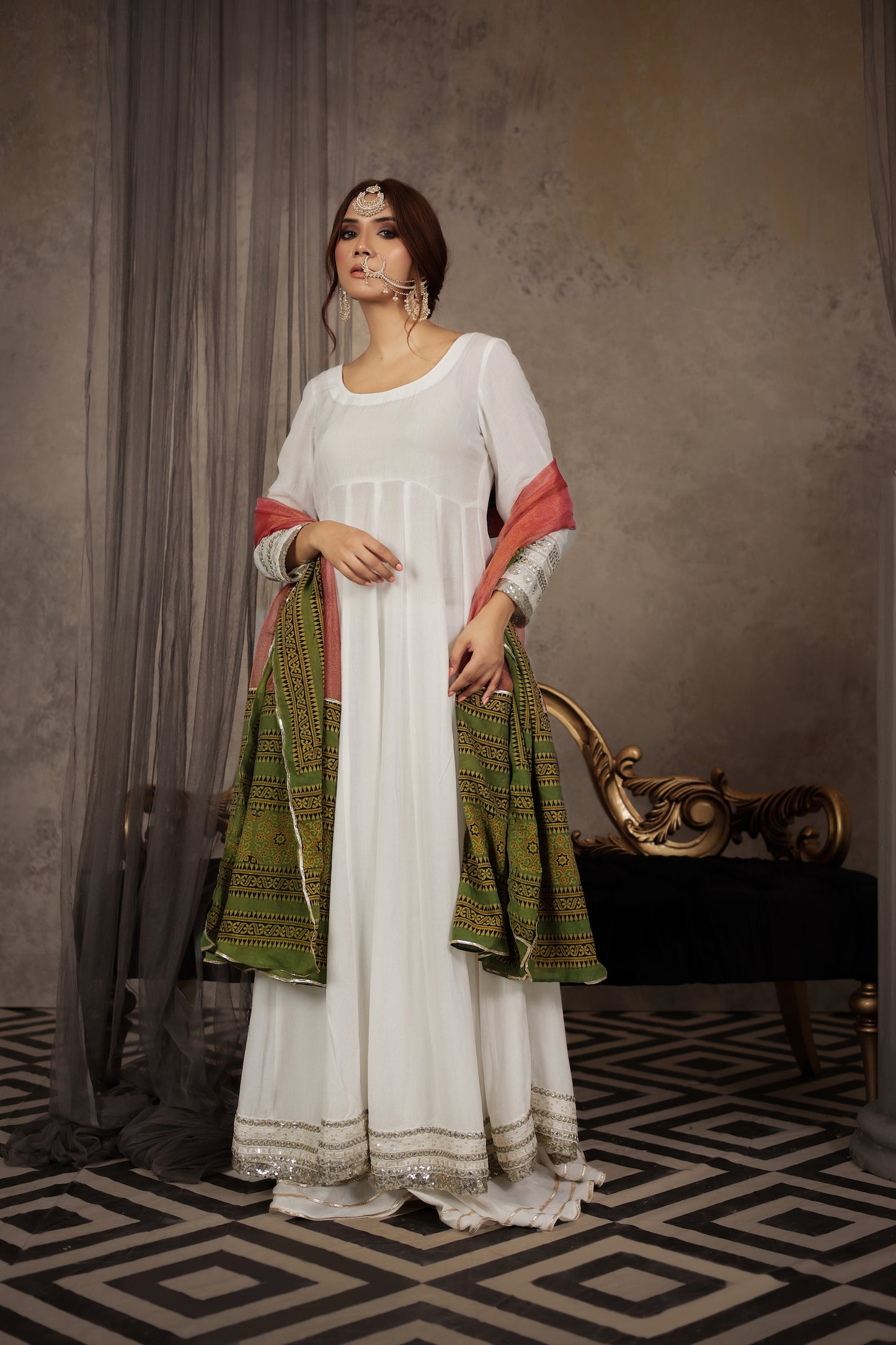 Shafaq 3 piece Tailored set - StudioTehseen